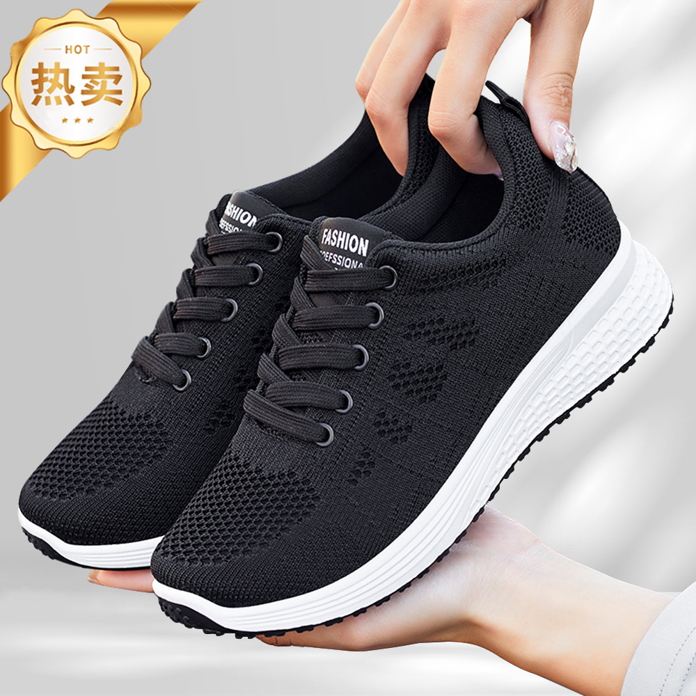 Foreign trade women's shoes 2025 Autumn new style shoes, women's soft-soled breathable casual shoes, one-piece consignment, trendy sports shoes for women details Picture