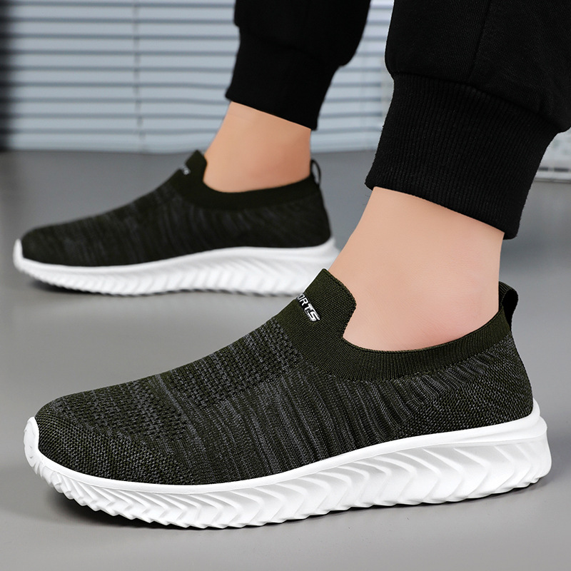 New men's shoes, breathable and odorless, casual shoes, old Beijing cloth shoes, anti-slip and wear-resistant, one-step shoes for the elderly Specification drawing