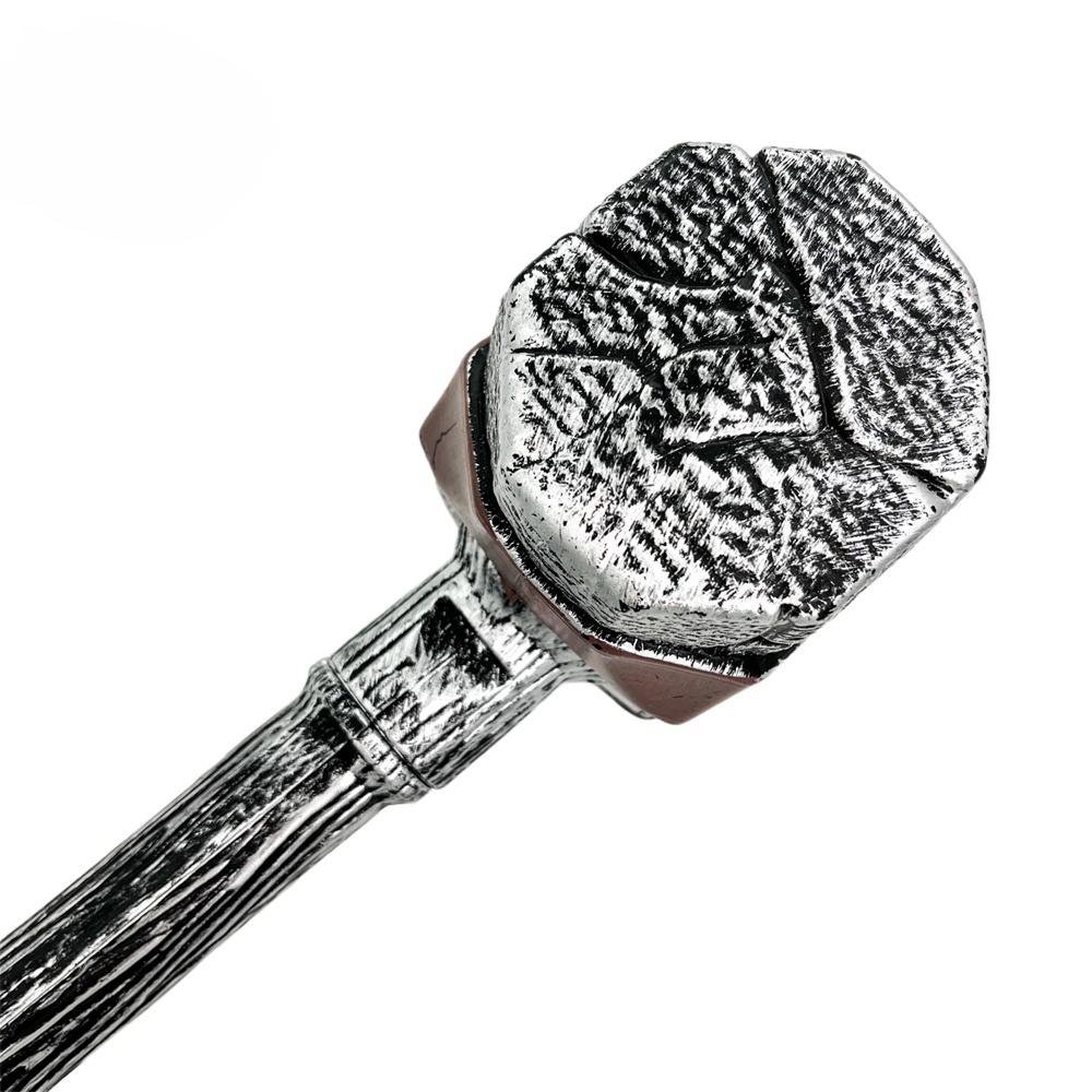 Plastic simulation large hammer, April Fool's Day prank prop, cosplay prop, weapon model toy, Halloween prank prop Item Picture