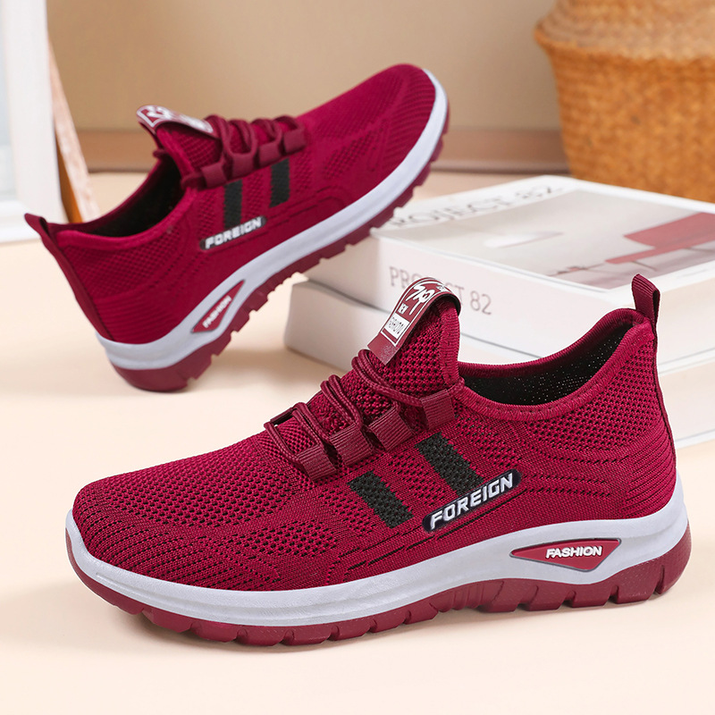 Women's Shoes 2025 Autumn New outdoor breathable mesh shoes, fashionable casual shoes, women's shoes, low-top women's sports single Specification drawing