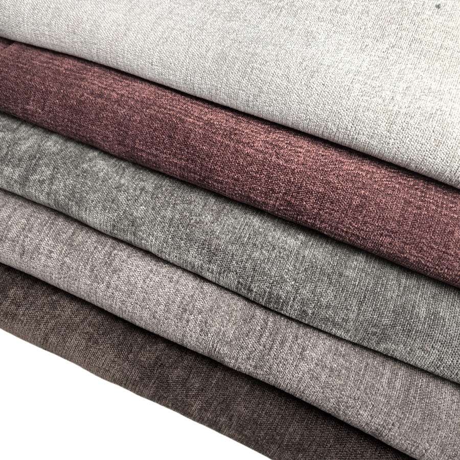 Double-sided colored woven Chenille fabric sofa and pillow fabric manufacturer, high-end composite fabric thickened solid color Specification image