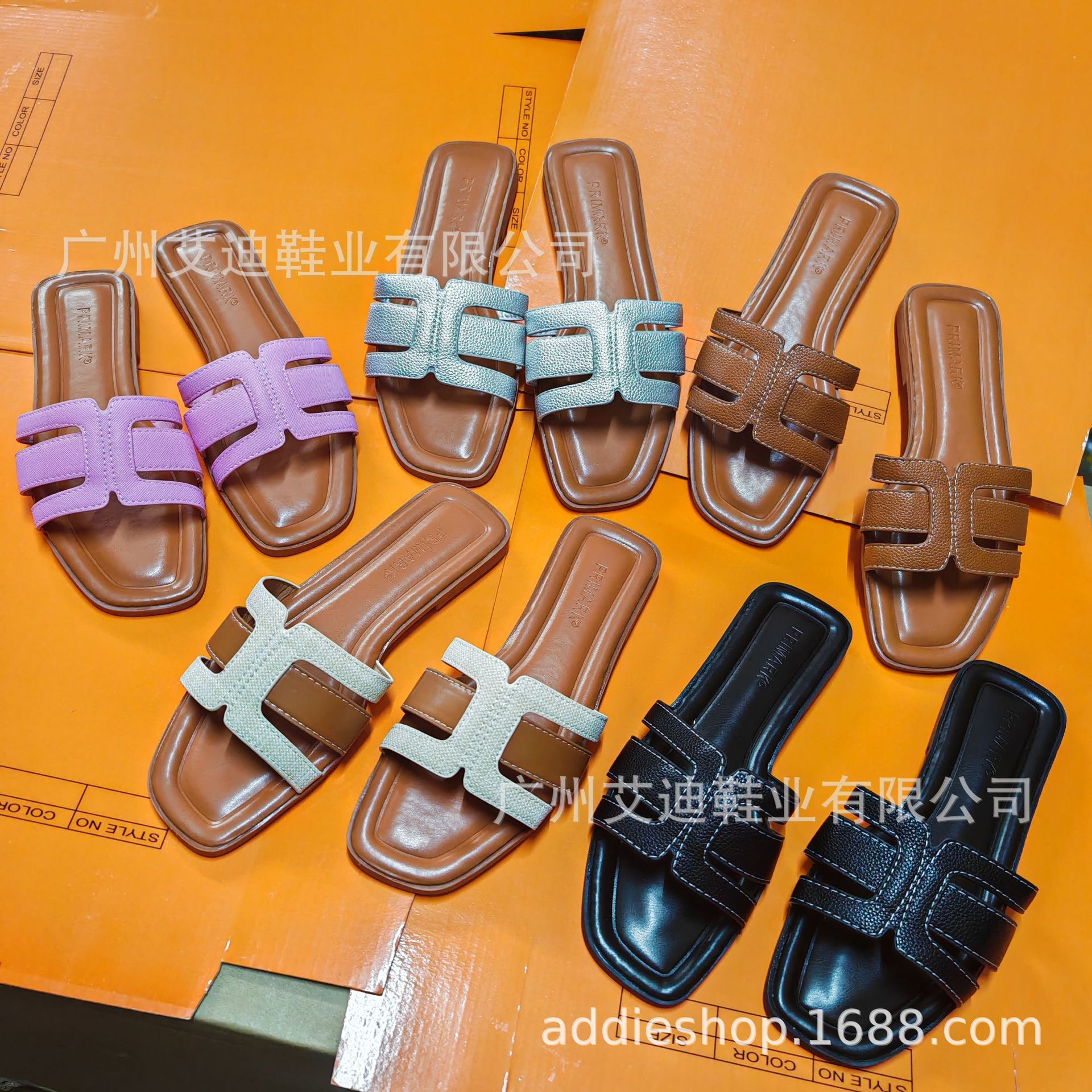 Adi's new PM European and American casual, comfortable and versatile cross-border Ladies' Flats Shoes full figure