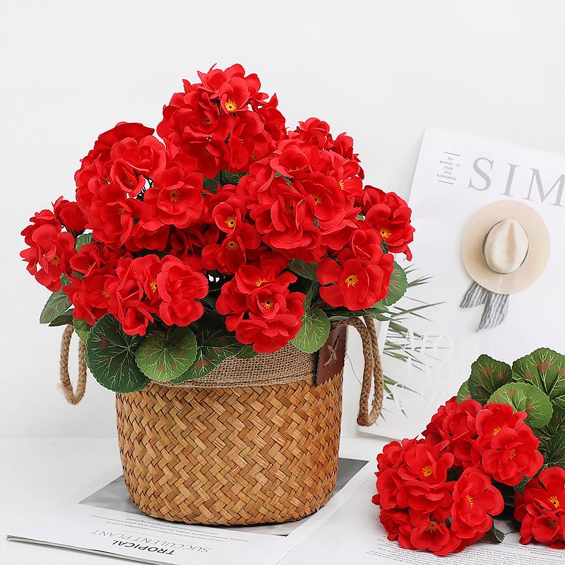 爆款海棠花  仿真5叉海棠花假花家居工程装饰花仿真花