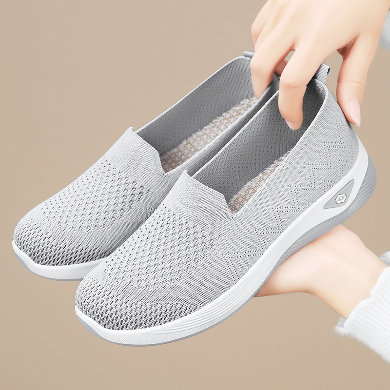 Women's autumn new casual women's shoes, cross-border distribution, soft-soled, breathable and fashionable mom shoes, old Beijing cloth shoes Specification drawing