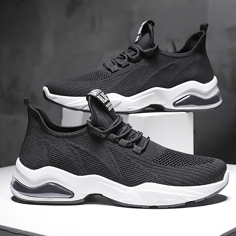 Shoe Man 2025 New Trendy shoes, one-piece replacement, soft-soled running shoes, Feizhi air-cushioned men's shoes, casual sports shoes for men full figure