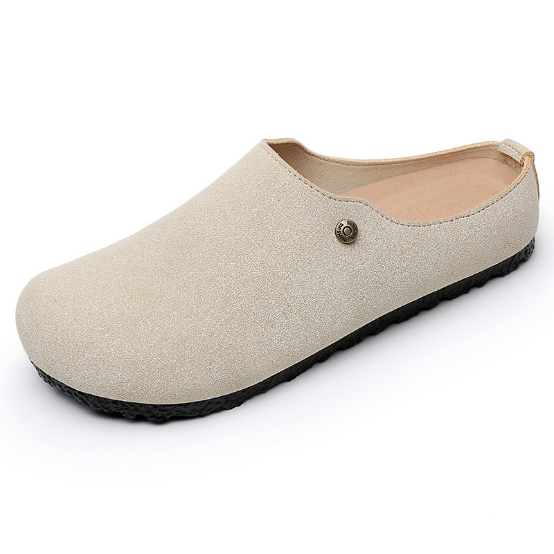 New comfortable and casual shoes for women: thick-soled, flip-top, half-slipper, soft-soled Birkenes on top, single shoe on one foot Item Picture