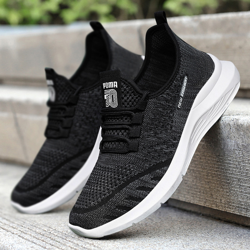 Men's shoes wholesale, new foreign trade men's shoes wholesale sneakers, casual breathable running shoes, trendy sports shoes for men details Picture