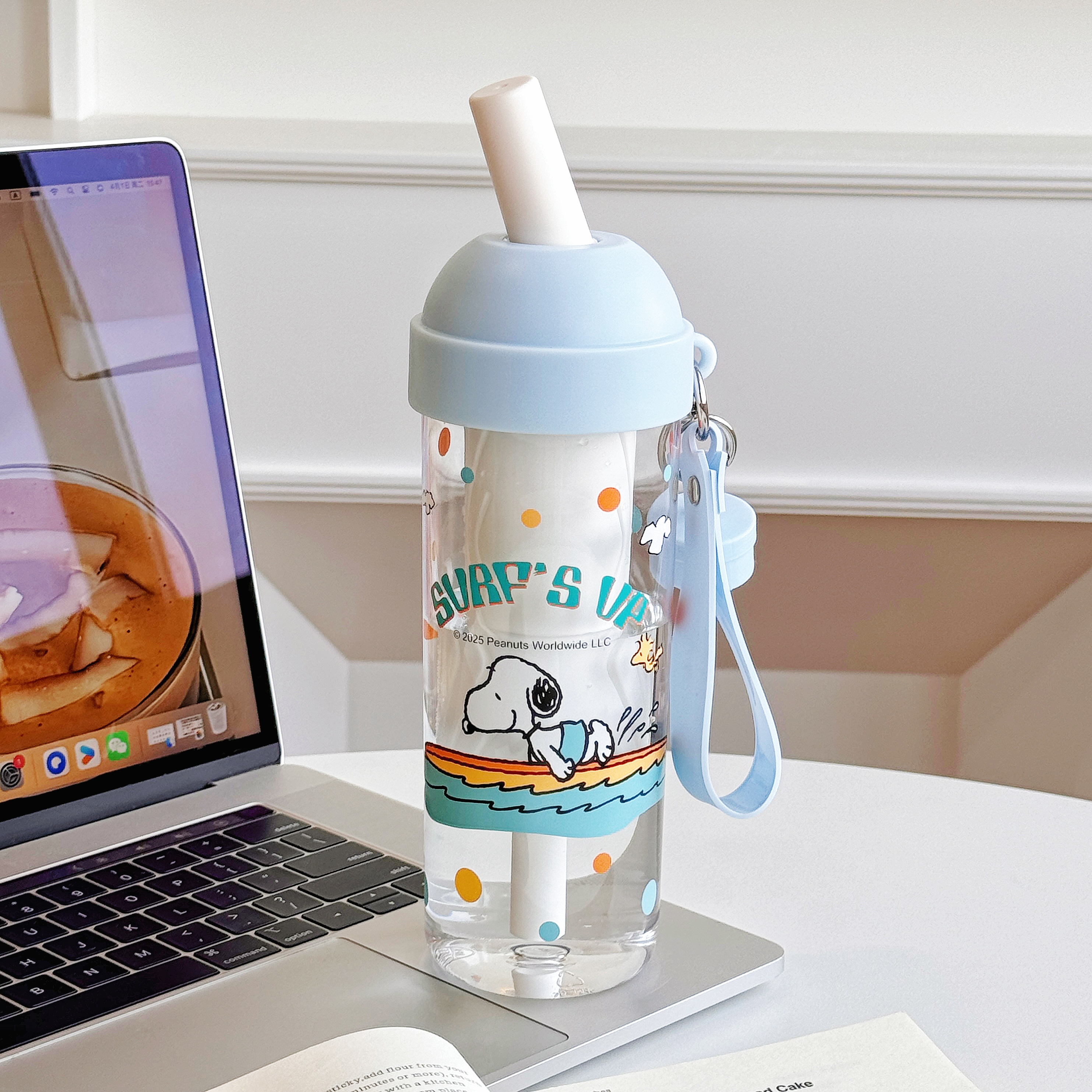 TinkerTot Snoopy Official Authorized Water Bottle Student Cute Straw Cup Yeepo Straw Cup 650ml Specification image