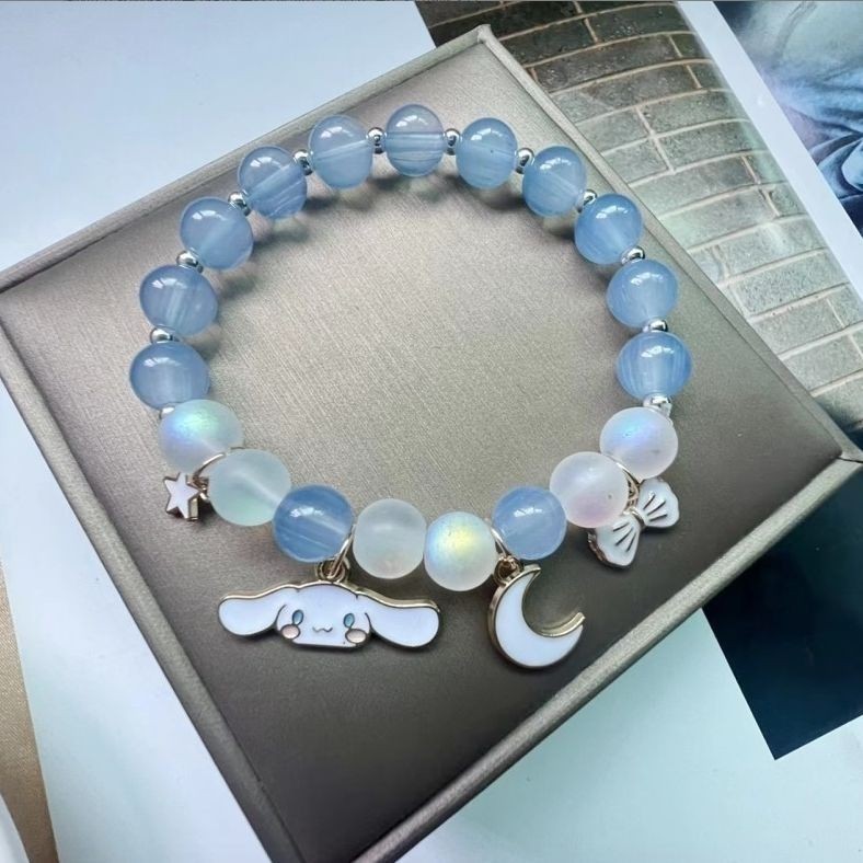 Melody Primary School Students' beaded crystal bracelet, an Instagram niche design jewelry, 520 gift for girls pic 6