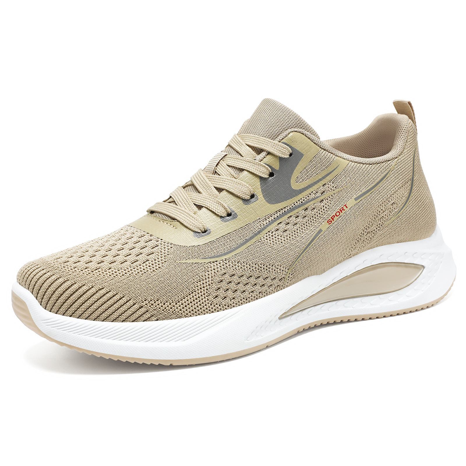 Men's sports shoes, new autumn mesh design, not tiring to the feet, breathable, fashionable and casual shoes, men's air-cushioned slow running shoes Item Picture
