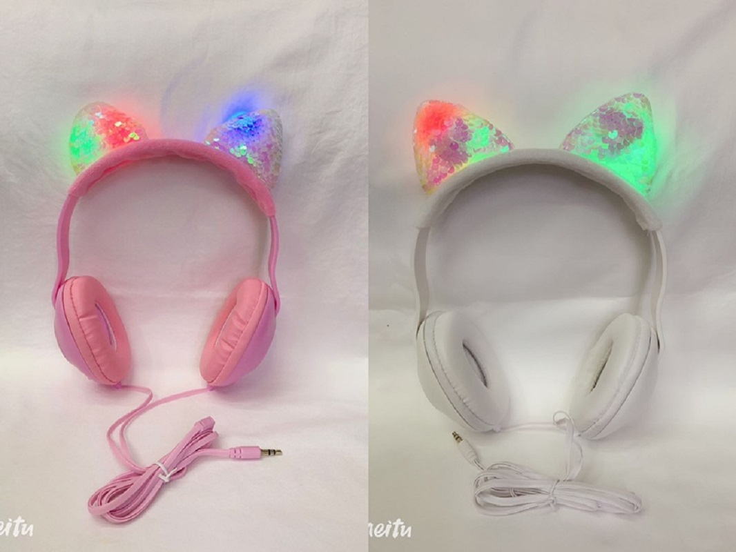 无线猫耳朵蓝牙猫耳朵卡通耳机232354354