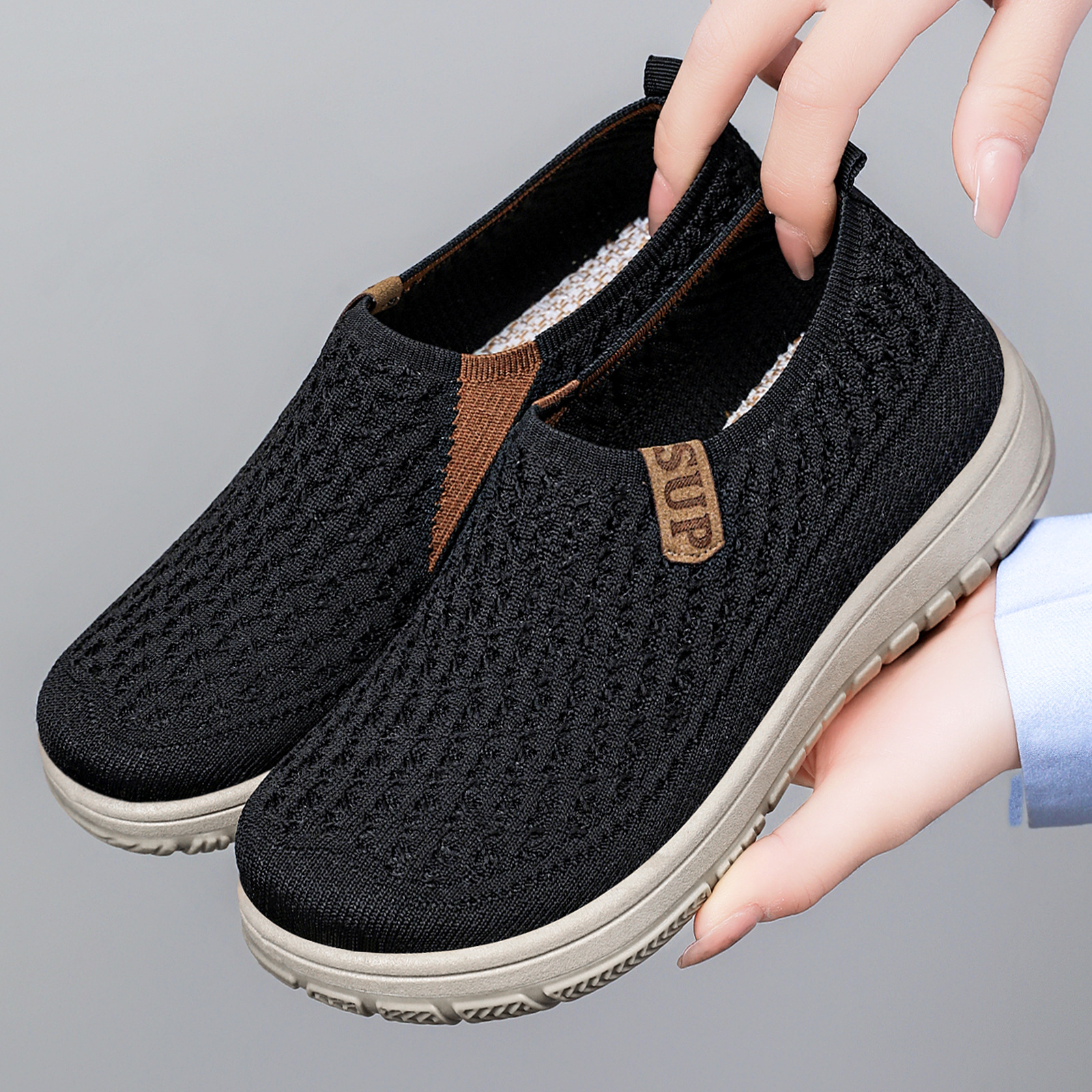 Women's autumn new versatile casual shoes, one-step lazy shoes wholesale women's shoes, soft soles not tiring to the feet, flat shoes details Picture