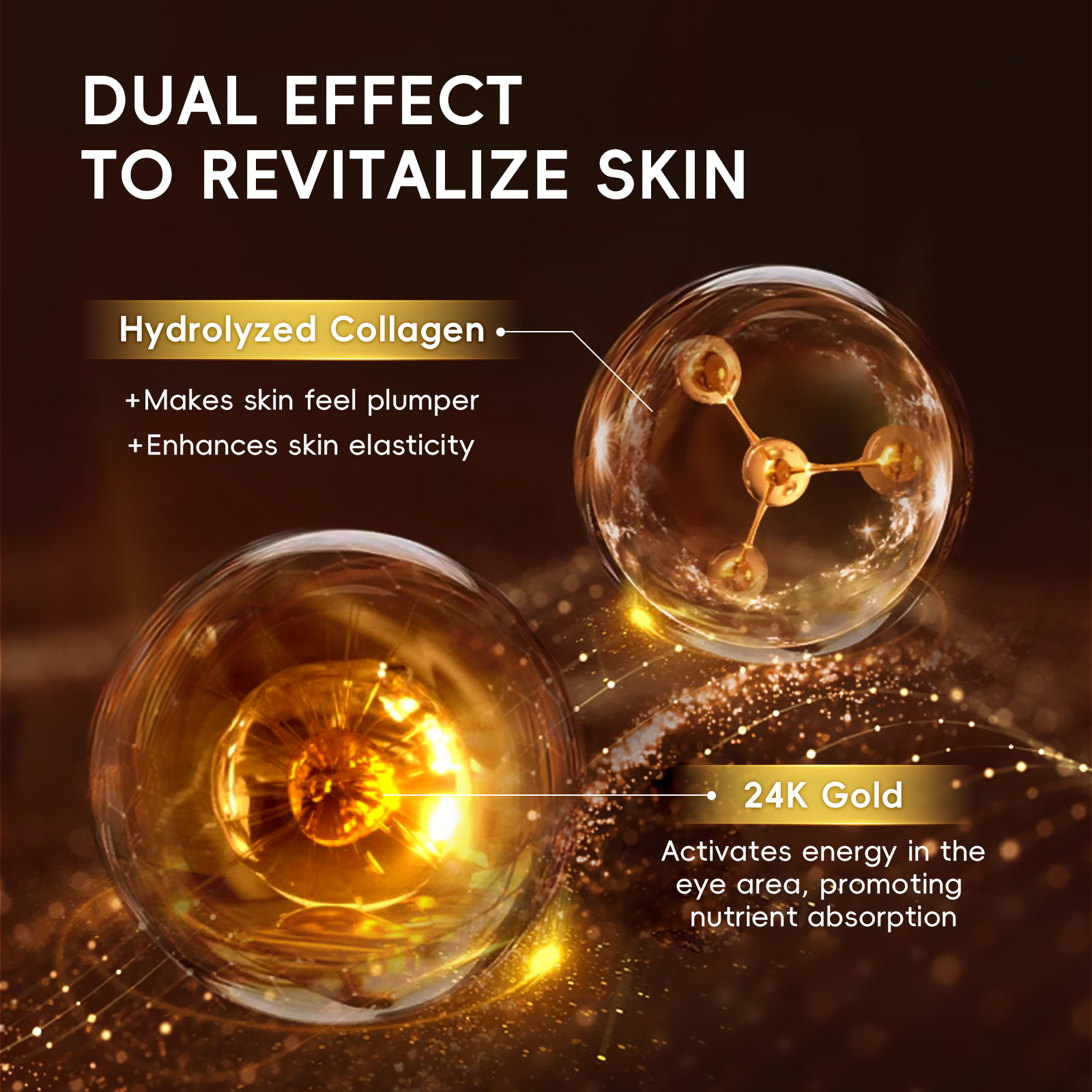 Cross-border new product LAIKOU GOLD EYE MASK Gold Single Eye Mask Patch 6g collagen Moisturizing Application Scenario