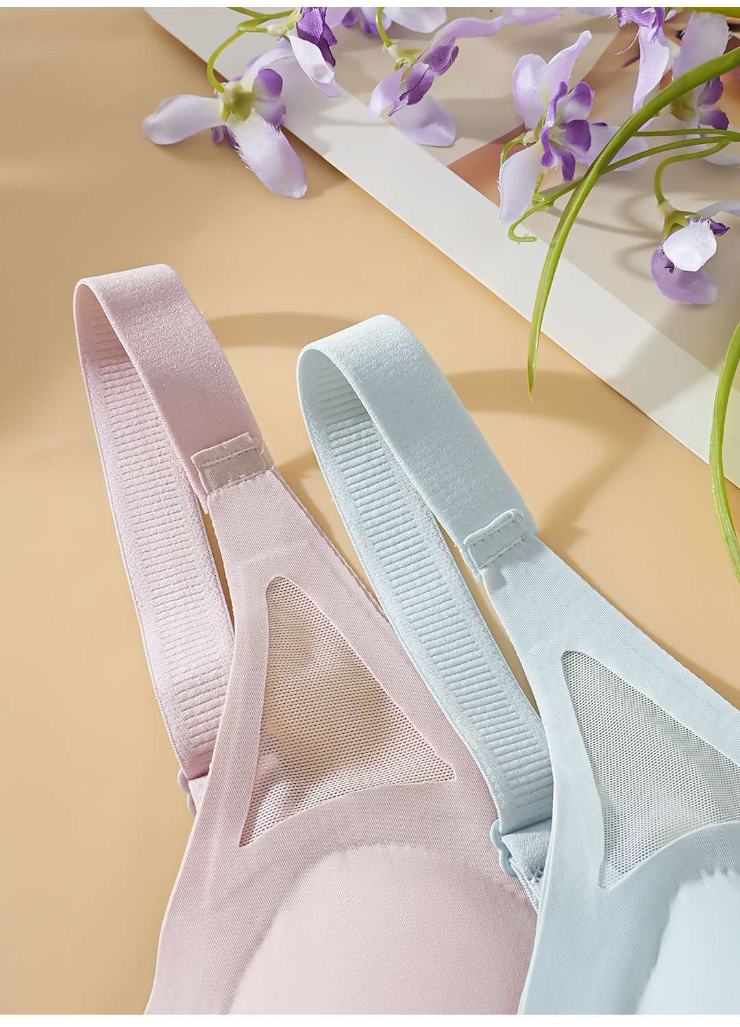 Underwear Ice Silk seamless nude feel Ice silk three-row button underwear detail image 12