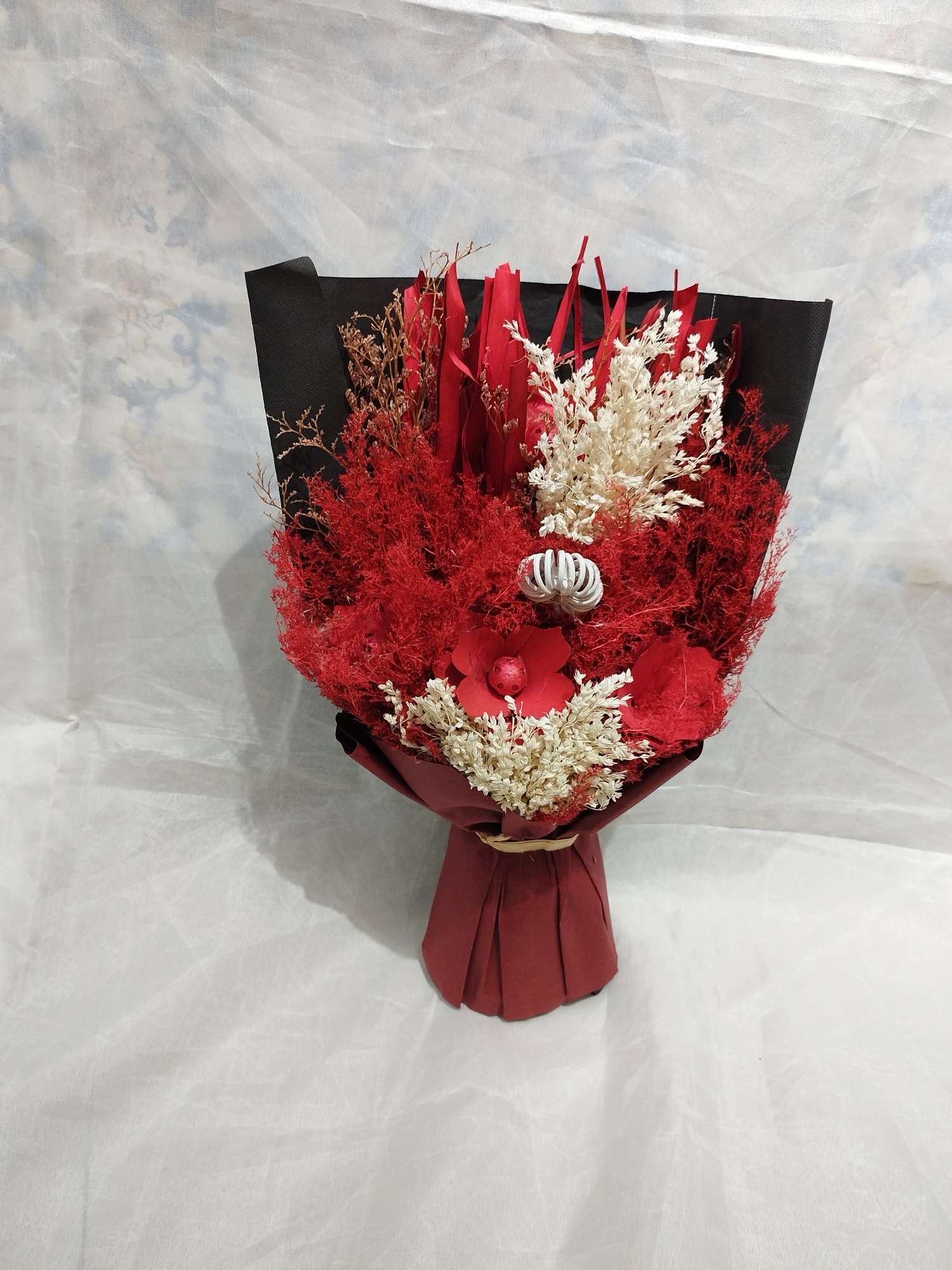 永生花 干花复古风小圆花束