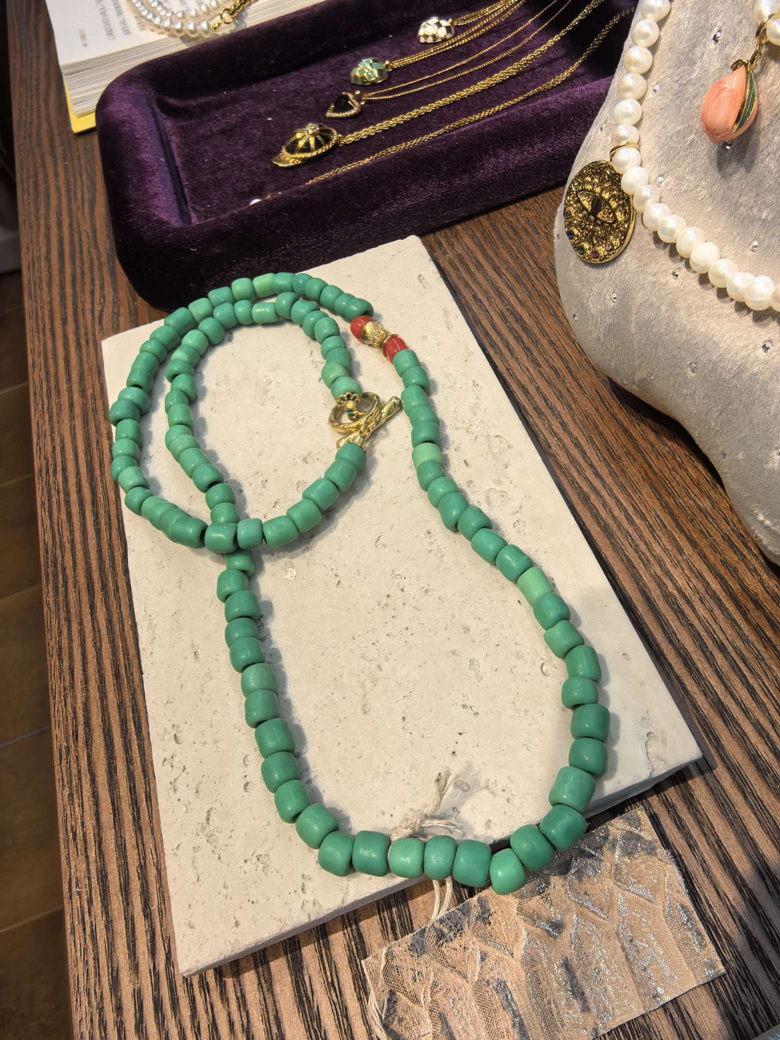 藏传雪巴琉璃108佛珠脖挂藏式雪巴民族风长款项链男女通用