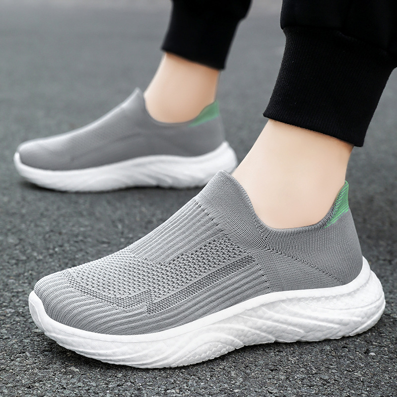 Kangtai Shoe Factory's 2025 new style sports shoes: Men's casual shoes with soft soles, trendy one-step running men's shoes details Picture