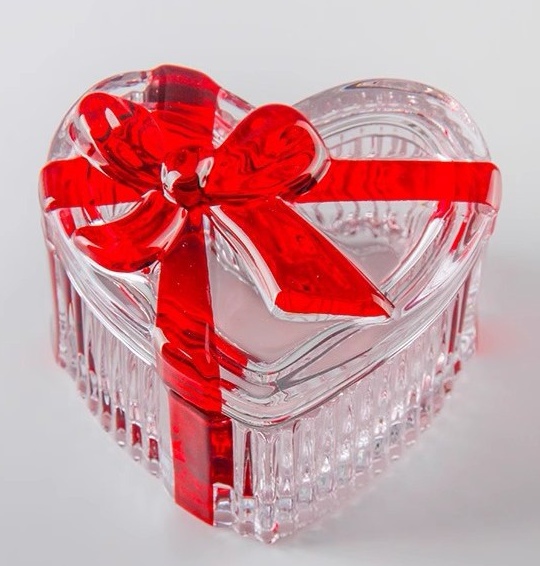 精美玻璃工艺品礼品摆件透彩色蝴蝶结玻璃家居装饰品玻璃首饰盒玻璃香薰蜡罐玻璃制品