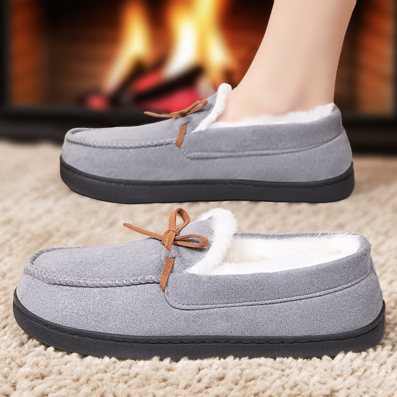 New winter shoes for women: fleece and thickened cotton boots, warm slippers, home ankle boots, fashionable and versatile, and snow boots for outerwear details Picture