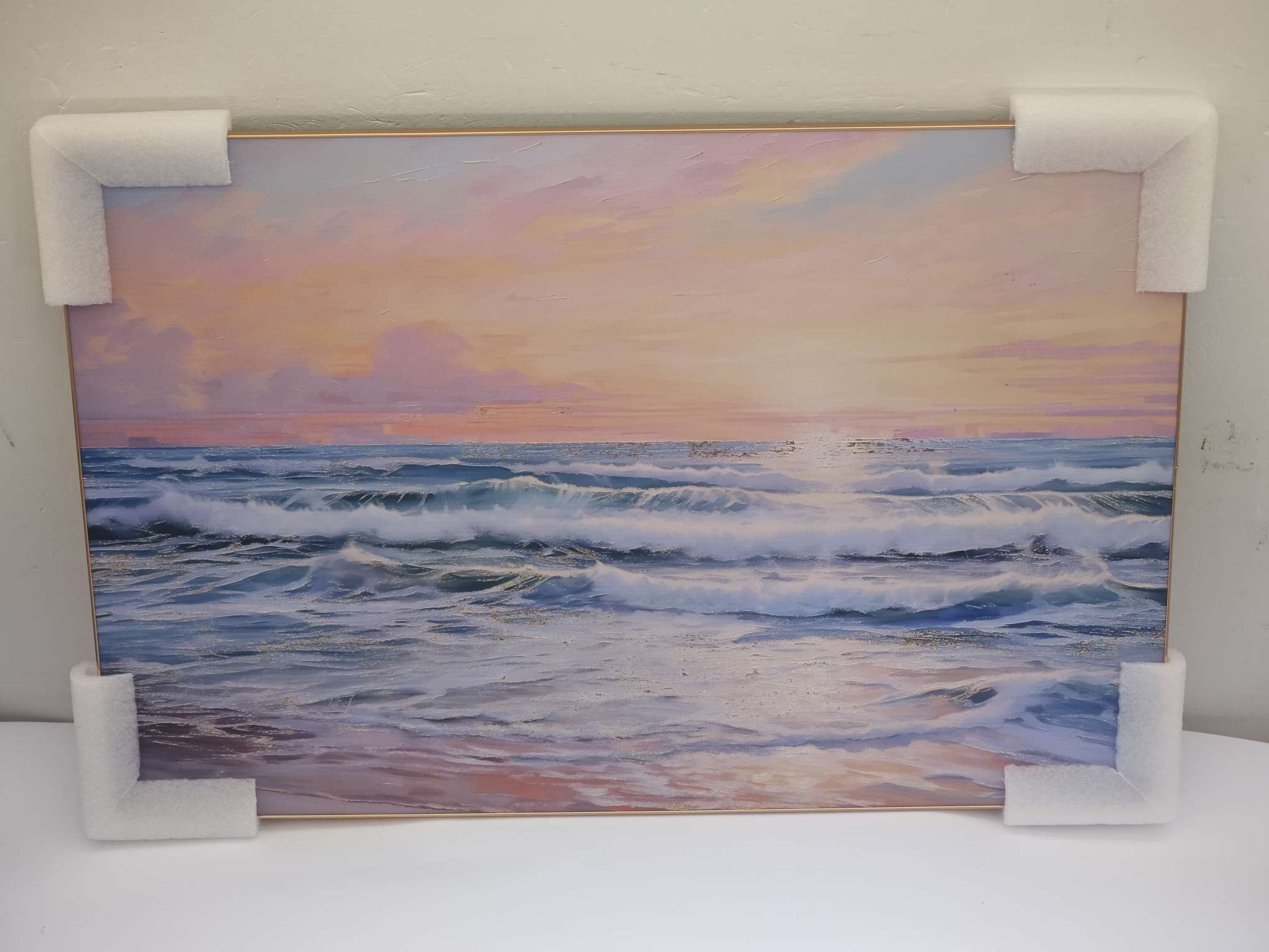 晶瓷画钻石画沙发肌理画相框详情图5