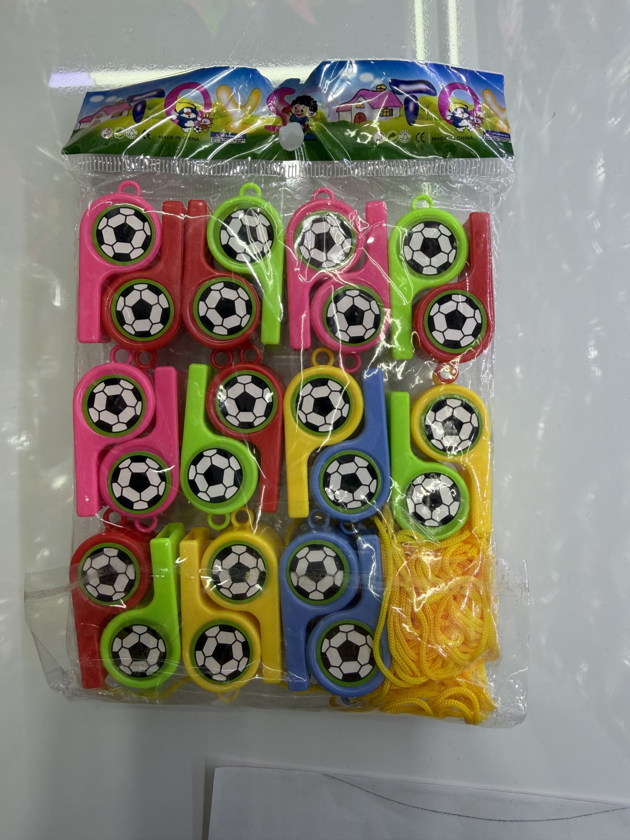 儿童口哨运动裁判执法哨子混色OPP袋装