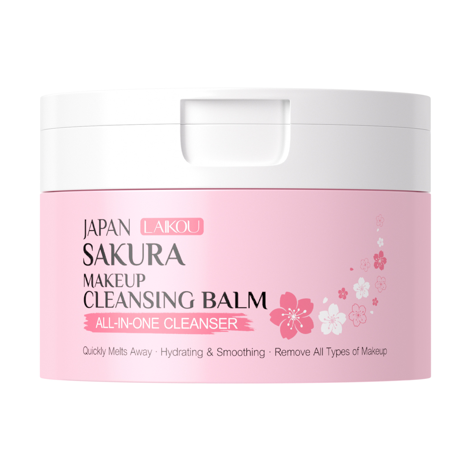 Cross-border new product LAIKOU Japanese Cherry Blossom Makeup Remover Cream 100g cleansing Makeup Remover, all-English foreign trade skin care product manufacturer Item Picture