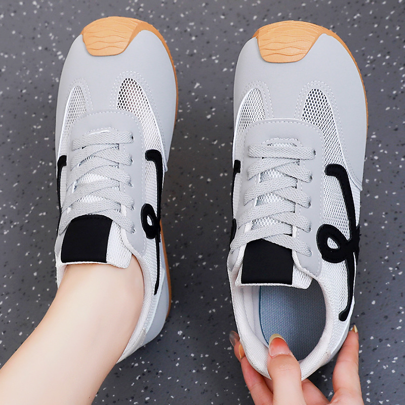 Women's shoes, versatile autumn casual shoes, fashionable and versatile Dexun shoes, soft-soled comfortable running shoes, breathable mesh shoes details Picture