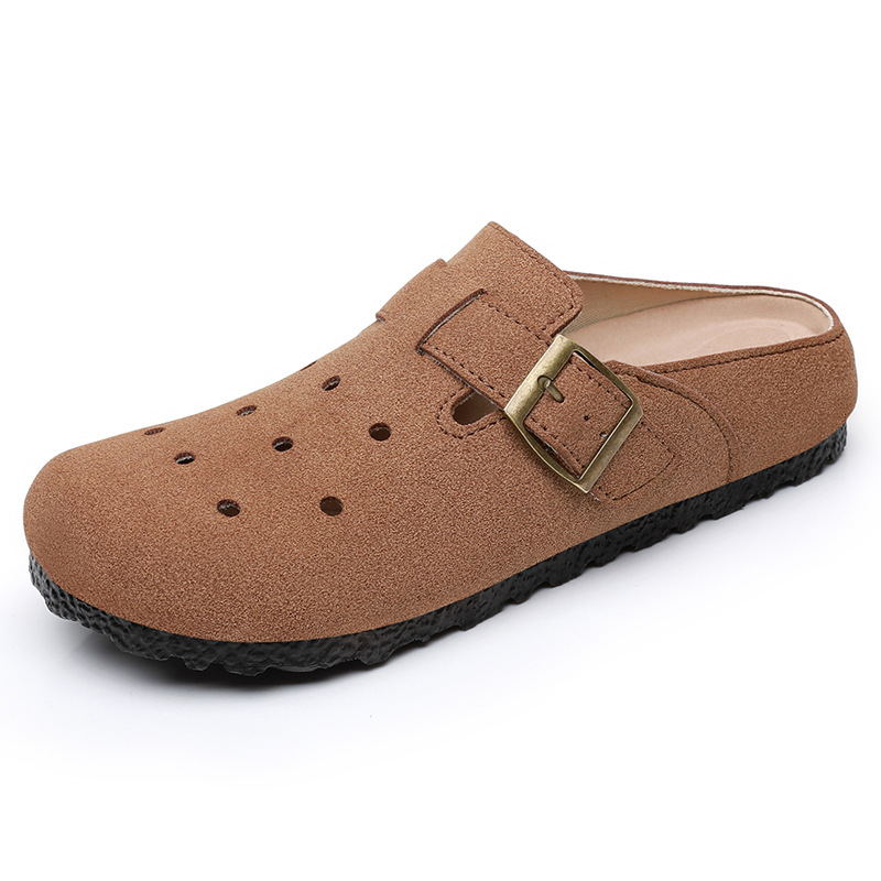 Half-slipper women's new versatile and comfortable casual shoes wholesale, gift soft-soled Bokenes, one-step crocs Item Picture