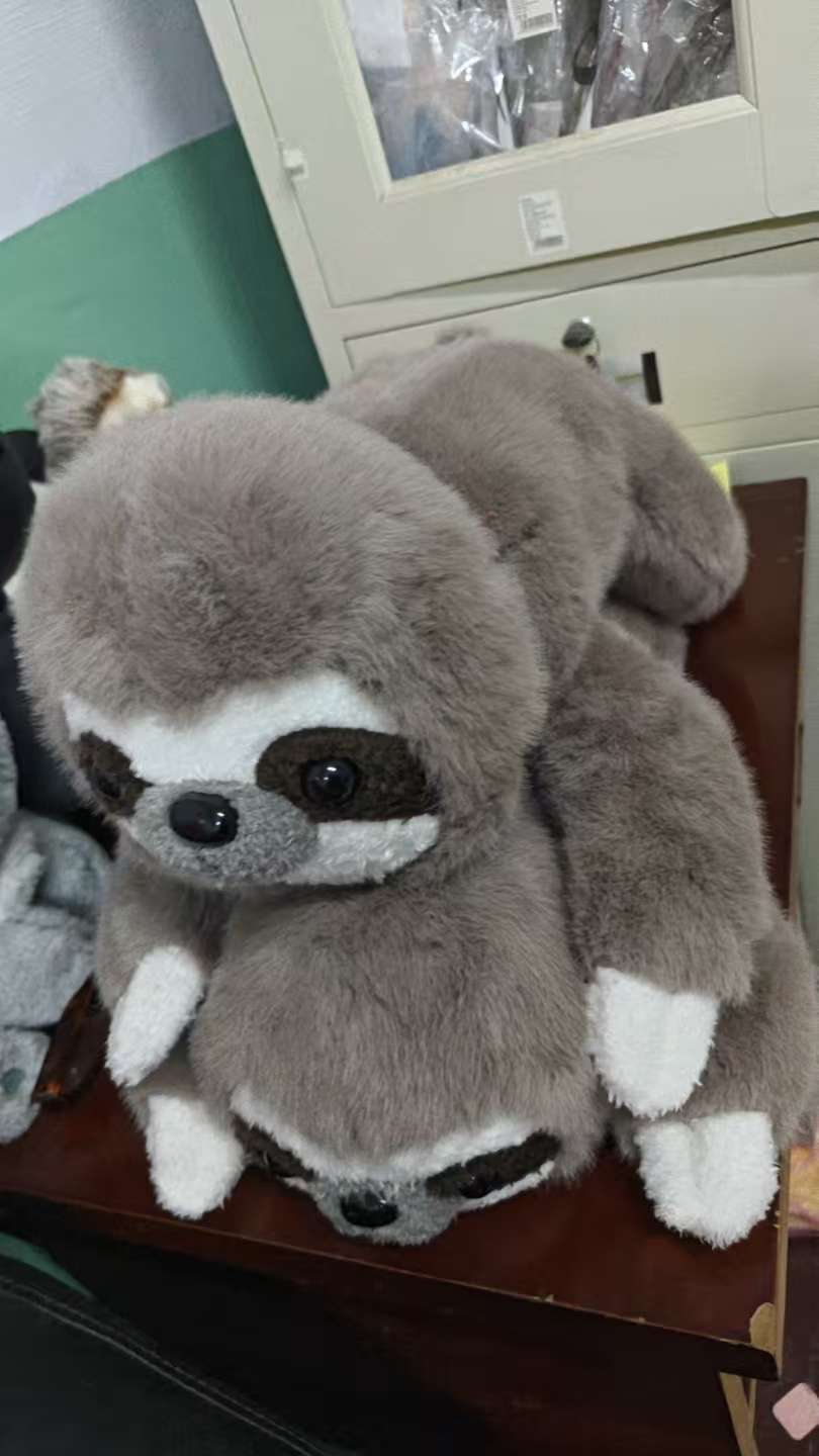 美格海里特动物海豹树懒毛绒玩具公仔玩偶娃娃趴姿 