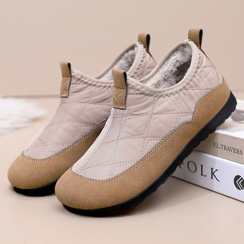 New winter fleece and thickened snow boots for women, cross-border consignment, casual, warm and anti-slip cotton shoes for mothers details Picture