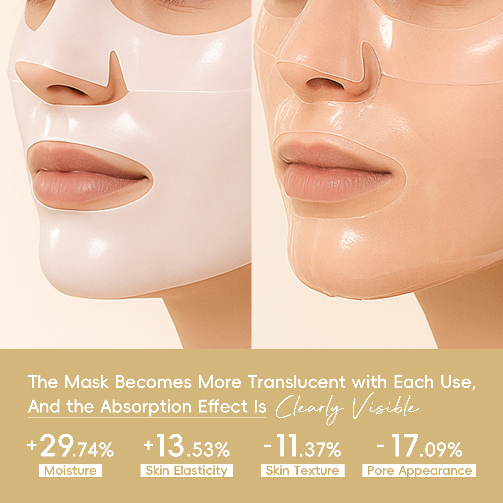Cross-border Laicome Snail Collagen Jelly Mask 25ml Hydrating and Moisturizing Patch Mask FDA Export Mask Application Scenario