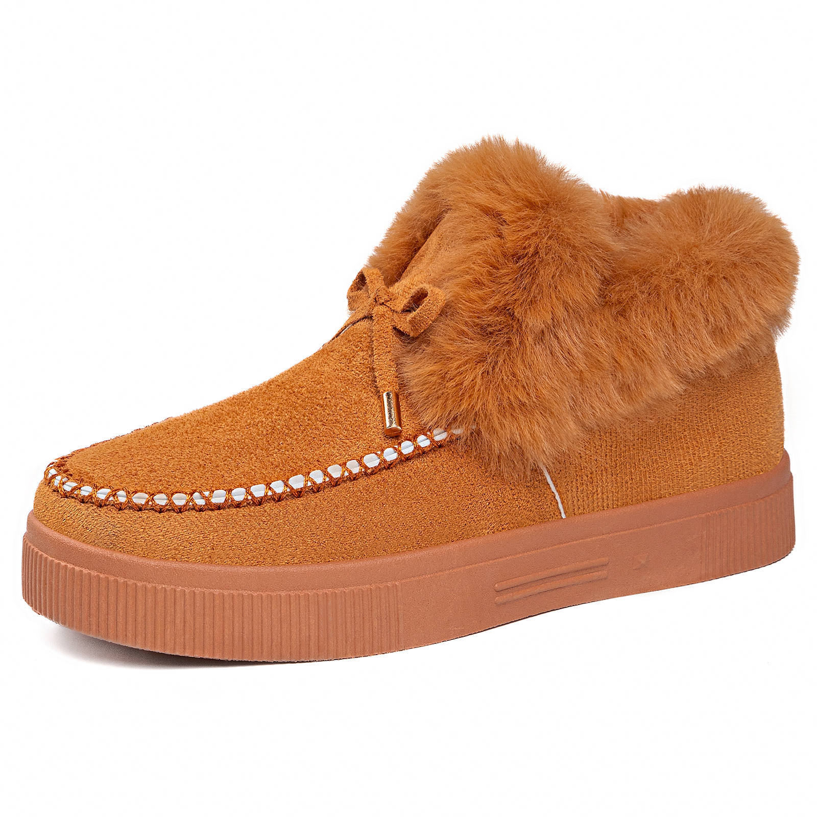 New winter fashion and versatile cotton shoes for women, fleece and thickened snow boots for women, cross-border delivery of anti-slip cotton boots Item Picture