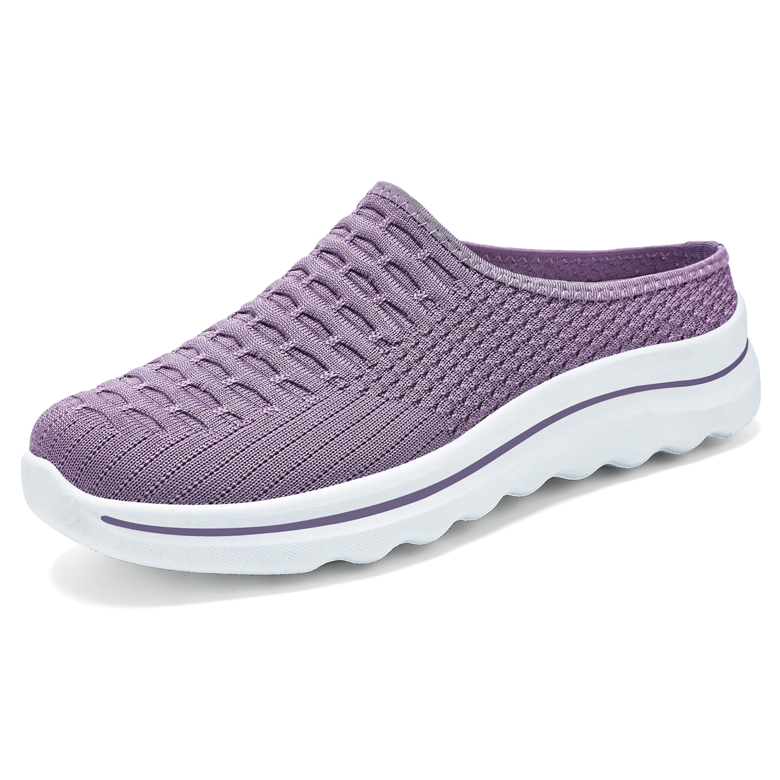 The new summer semi-drag women's shoes feature soft soles, comfortable one-step casual wear, versatile, breathable and non-smelly feet. They are fashionable single shoes for women Item Picture