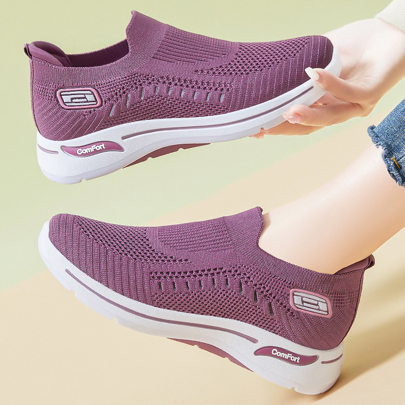 Feizhi soft-soled breathable single-shoe women's 2025 autumn new style export wholesale women's casual shoes, one-step women's shoes details Picture