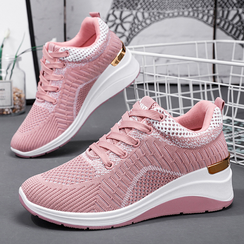 Women's 2025 Autumn New insole height-increasing women's shoes, thick-soled export shoes, breathable cross-border shoes, casual sports shoes for women Specification drawing