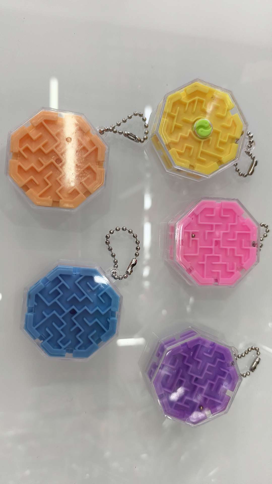 3D立体迷宫正方体圆形迷你智力魔幻迷宫球走珠儿童益智小玩具礼物 玩具玩具