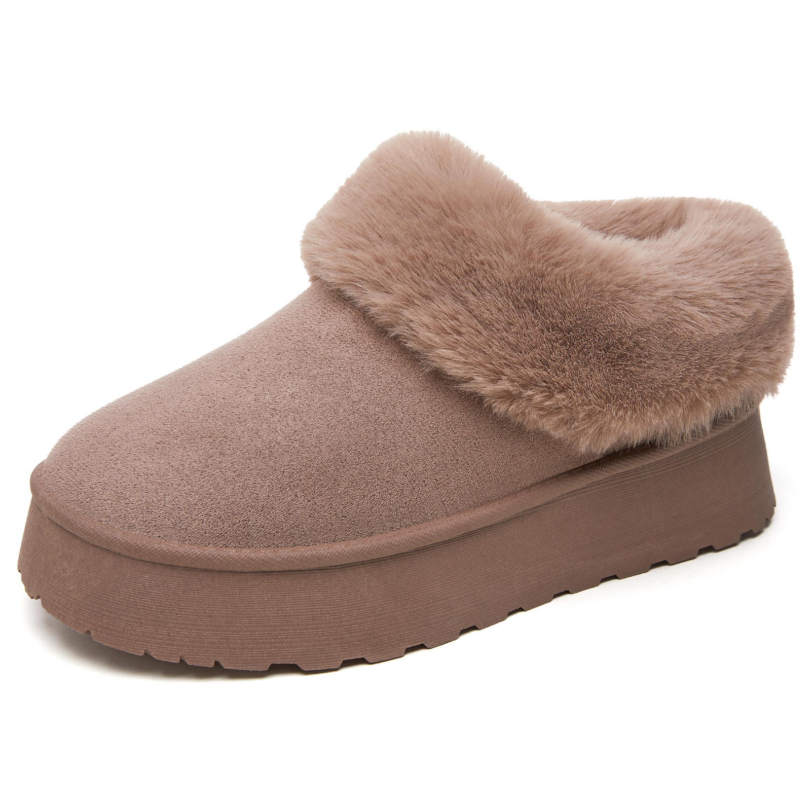 Women's shoes 2025 Winter new style thick-soled snow boots, cross-border casual and warm thick-soled bread shoes, fleece warm cotton shoes Item Picture