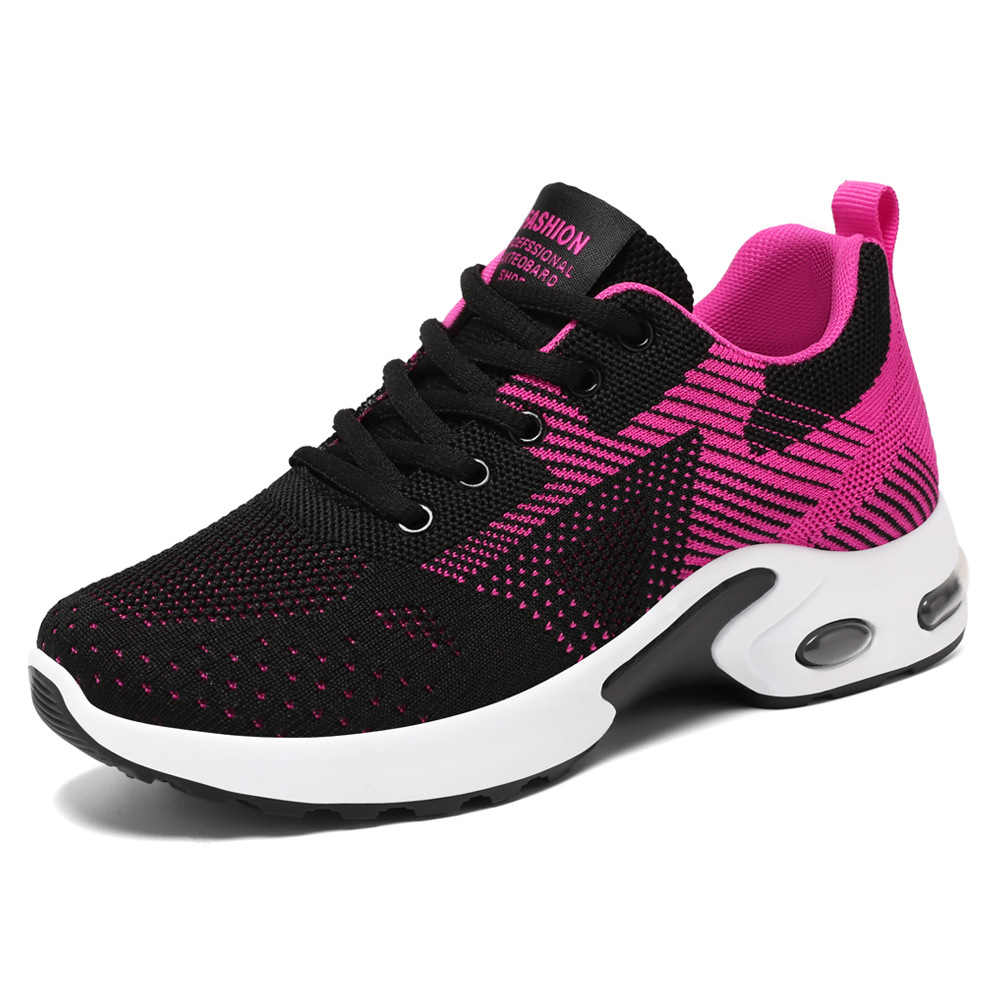 Shoe Women 2025 Autumn New cross-border temu consignment large-sized casual breathable lace-up air-cushioned running shoes Item Picture