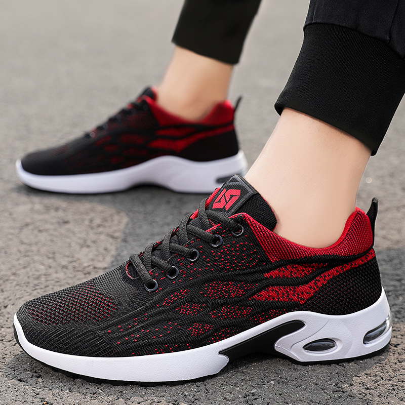 Men's sports shoes 2025, foreign trade shoes, men's breathable lace-up running shoes, Korean version, lightweight and casual men's shoes, breathable and lightweight details Picture