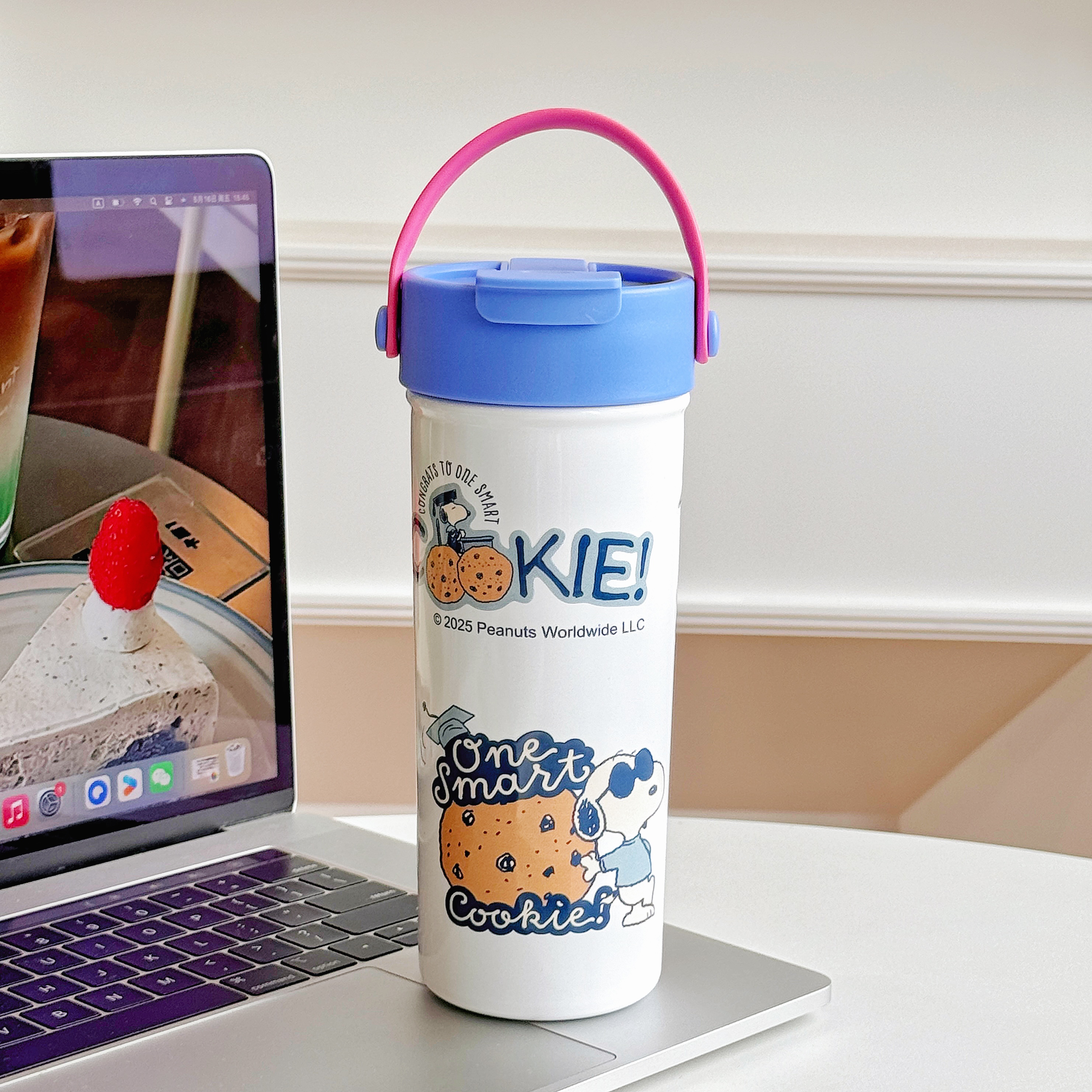 TinkerTot史努比正版授权不锈钢萌宠把手办公杯720ml产品图