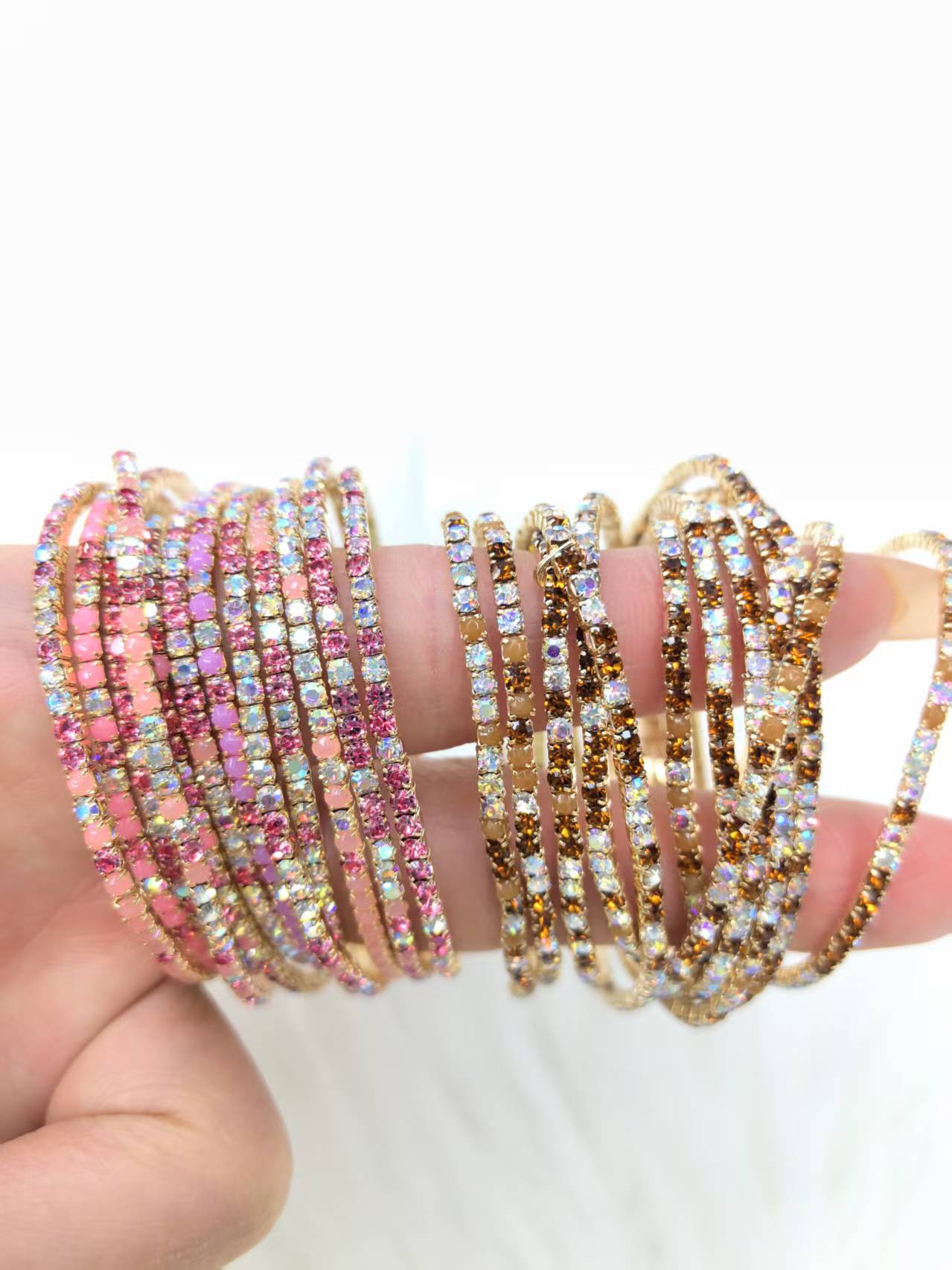 DIY multi-color elastic wrist band accessories diy detail image 2