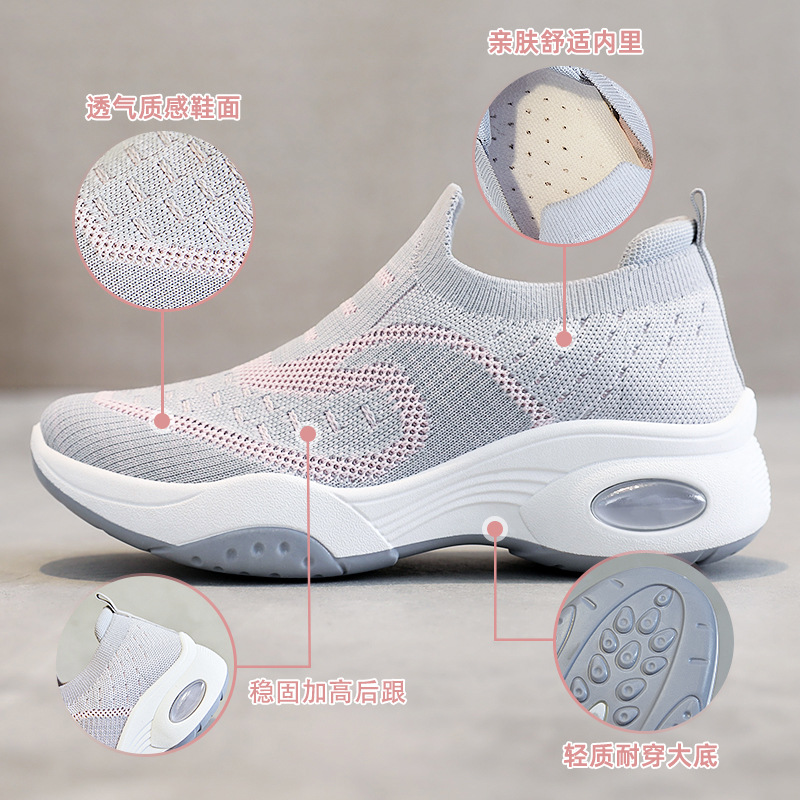 Women's shoes 2025 Women's Shoes Soft-soled air-cushioned shoes breathable casual sports shoes Women's anti-slip low-heeled anti-slip shoes Application Scenario