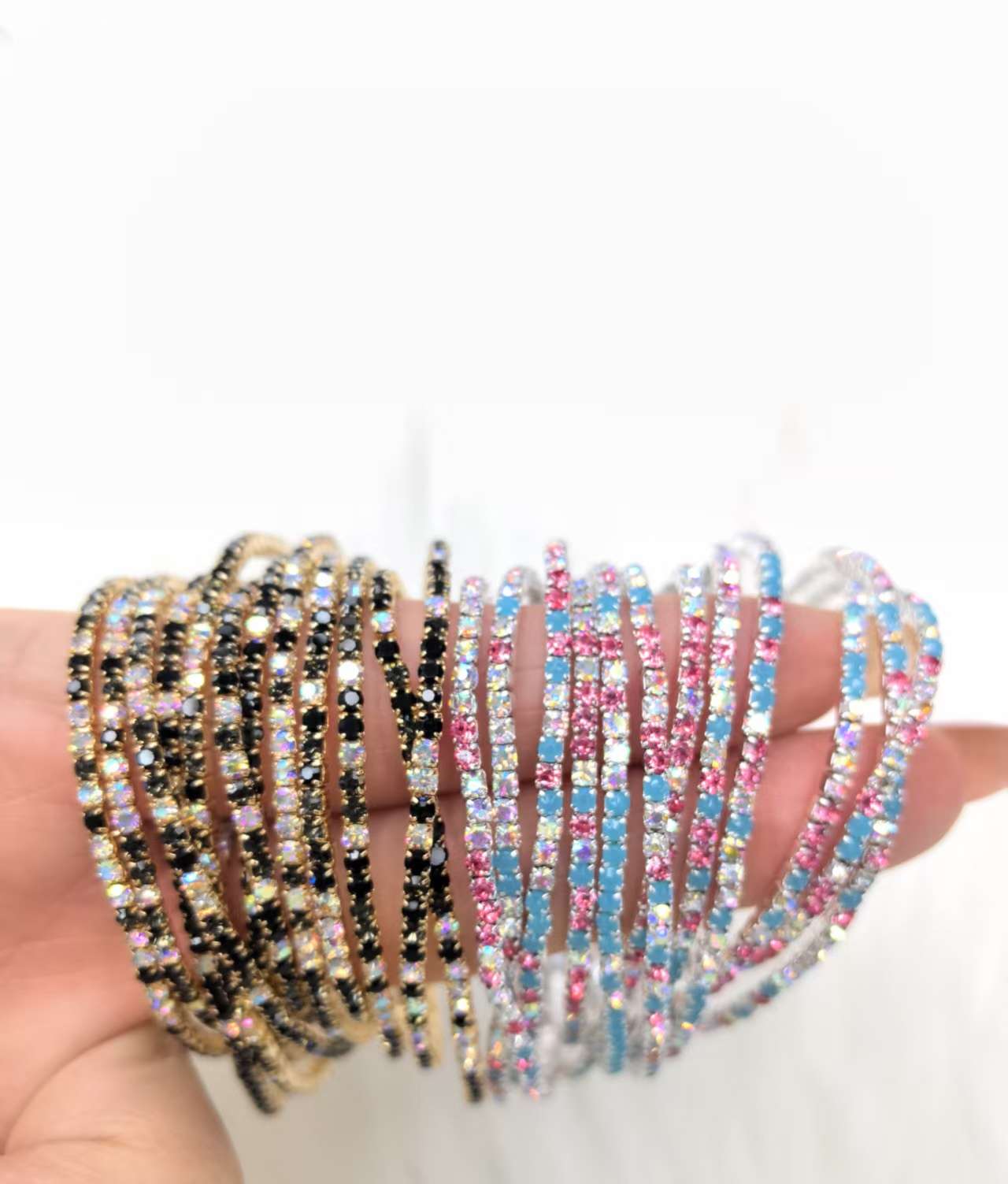 DIY multi-color elastic wrist band accessories diy detail image 10