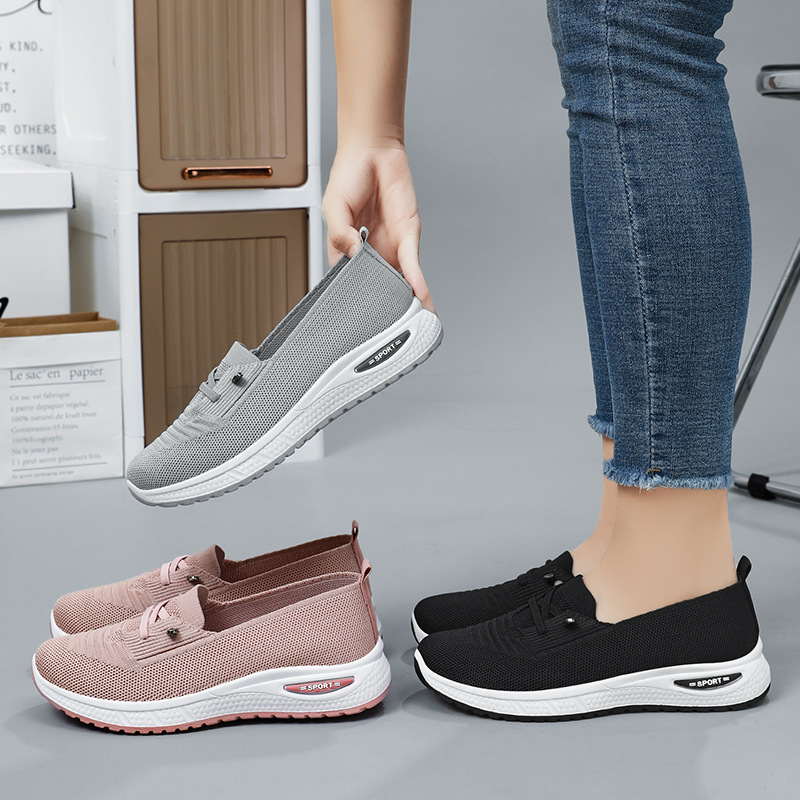 Cross-border wholesale of women's shoes, casual women's single shoes, small single processing and customization, breathable and comfortable shoes for middle-aged and elderly mothers Specification drawing