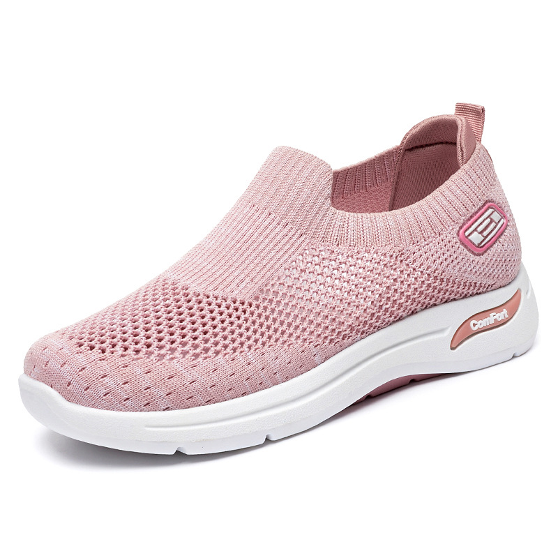 Women's shoes 2024 Autumn Export women's shoes Casual Mom shoes socks Subnet shoes Soft-soled sports shoes Women breathable and comfortable Item Picture