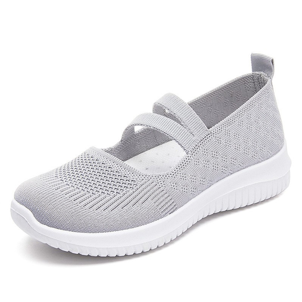 Shoes Women 2025 New style cloth shoes, cross-border large-sized export women's shoes, breathable flying woven shoes, soft-soled casual mom shoes Item Picture
