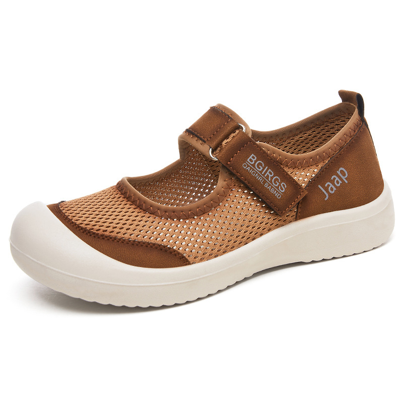 This is a new autumn collection of comfortable and lazy women's casual shoes that can be worn on one foot. These cross-border breathable and comfortable Velcro shoes are versatile for women Item Picture