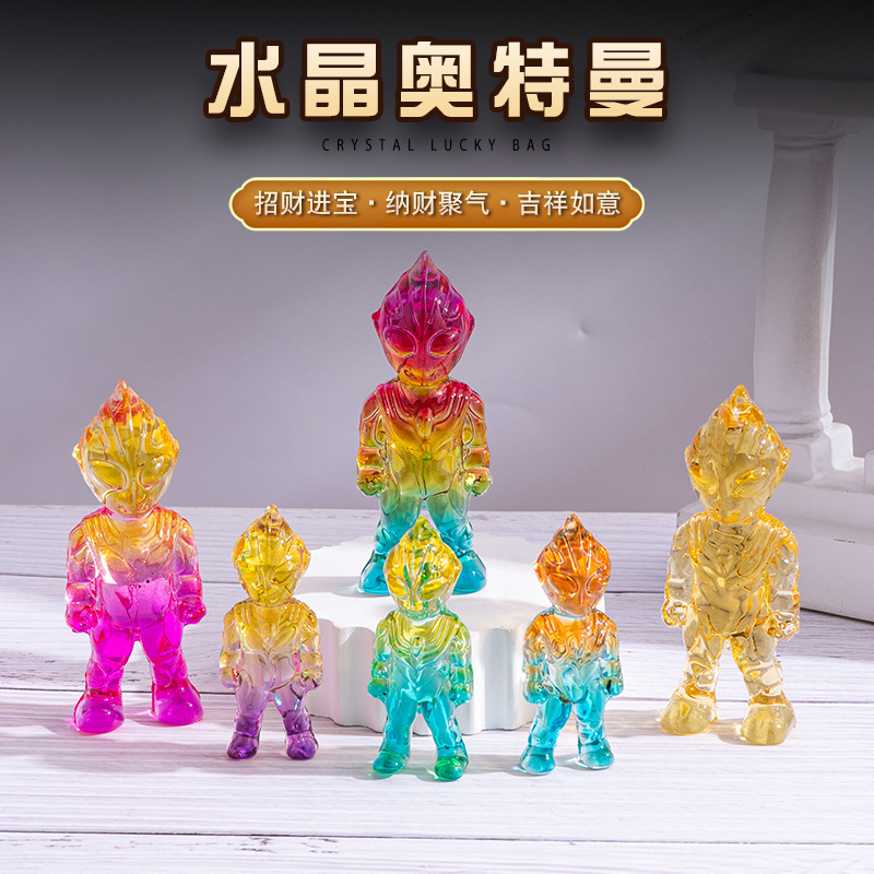 爆款水晶奥特曼模型，小朋友大男孩礼品炫酷玩具手玩摆件工艺品详情图8