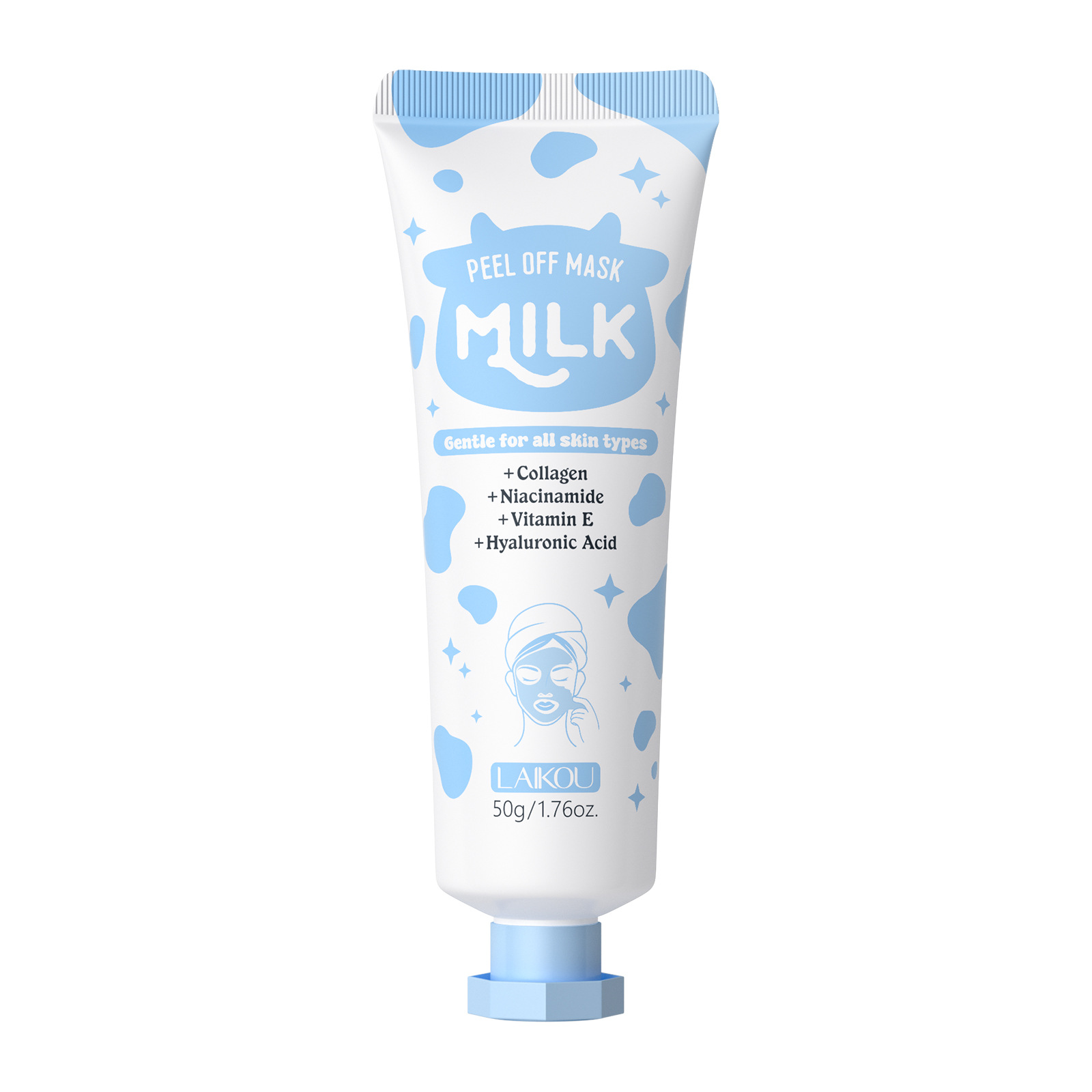 Cross-border Laicome milk peel-off Mask, English export mask, Cleansing, Moisturizing and hydrating facemask manufacturer in stock Item Picture