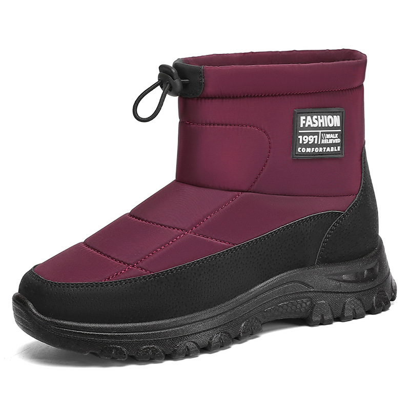 Snow boots for women, 2025 winter warm, fleece and thickened senior shoes, unisex outdoor sports thick-soled cotton shoes Item Picture